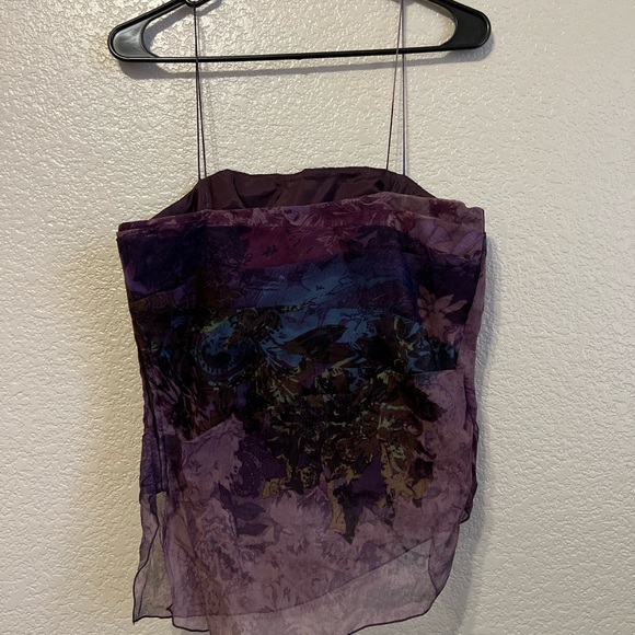 Albert Nipon silk top and skirt set - Picture 2 of 7